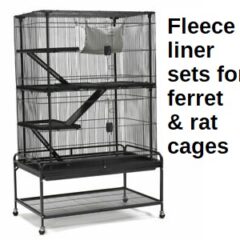 Fleece liner SETS: Ferret & Rat cages