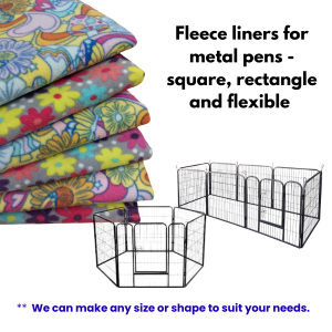 Fleece pen liners - Square/Rectangle